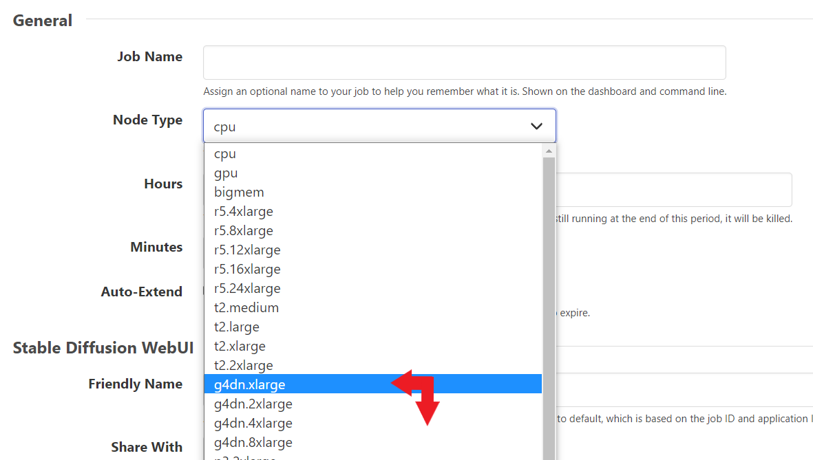 Example Stable Diffusion Usage